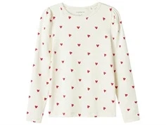 Name It top cloud dancer med hjerteprint